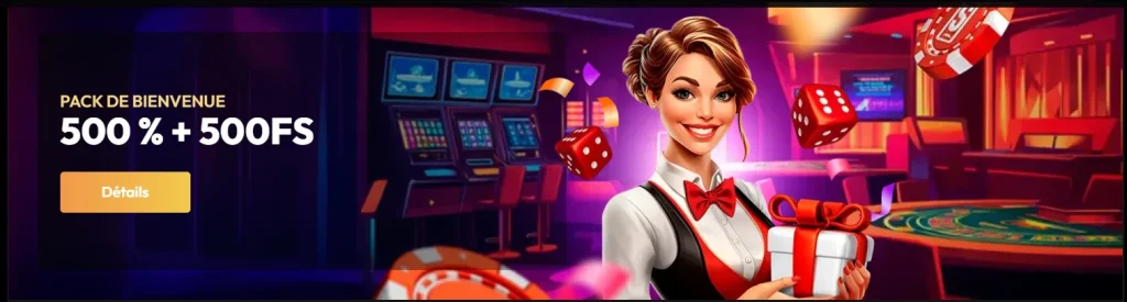 Slotorado Casino bonus de bienvenue de 500 % avec 500 free spins